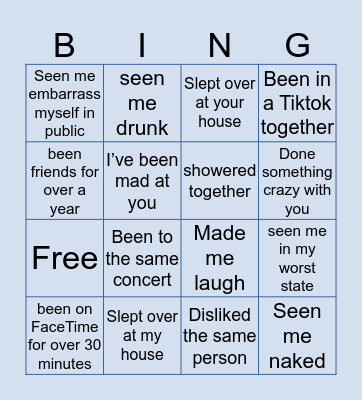 Oluchis’ Bingo Card