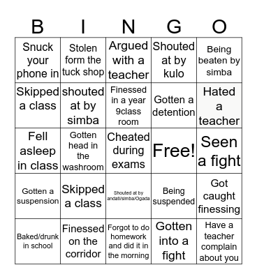 ST AUSTIN'S Bingo Card