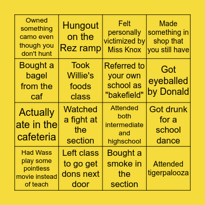 LDSS BINGO Card