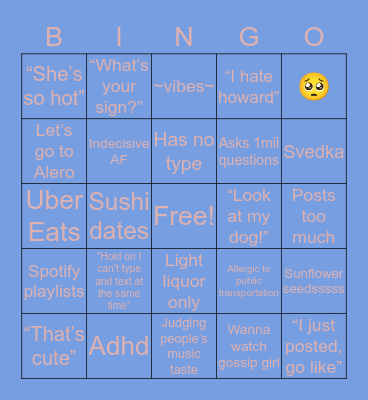 KennyG BINGO!! Bingo Card