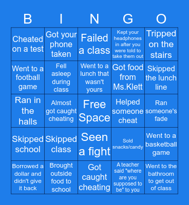 GW Bingo Card