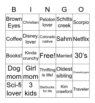 Ashley! Bingo Card