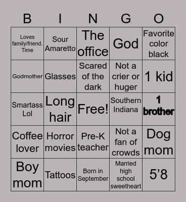 How similar are you to Natt?? Bingo Card