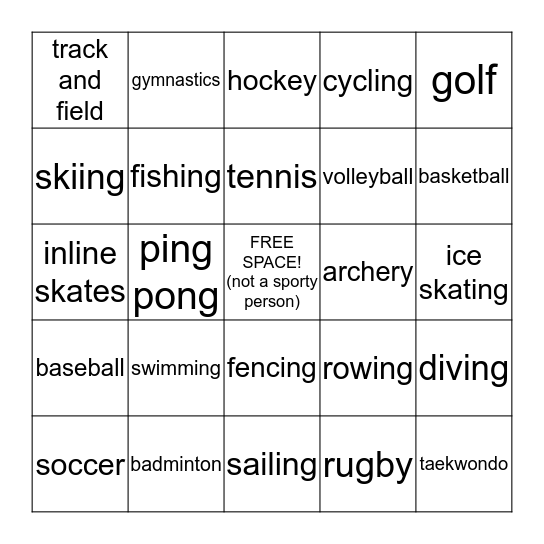 Bingo Card