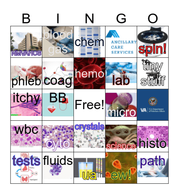 Lab Week Bingo 2020 Bingo Card