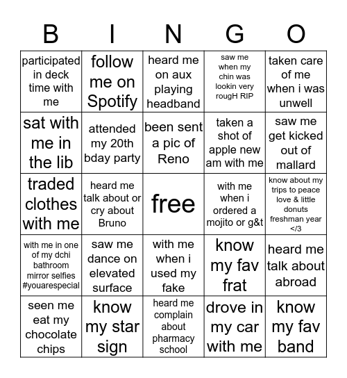 Z😎E BING😎 Bingo Card