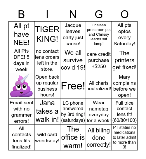 TruVision B-I-N-G-O! Bingo Card