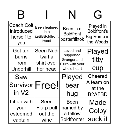 Boldfront Bingo Card