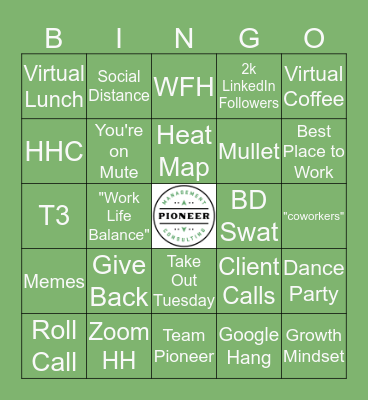 Pioneer Connected Bingo Card