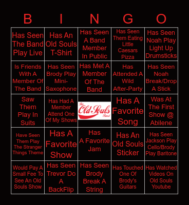 Old Souls Bingo! Bingo Card