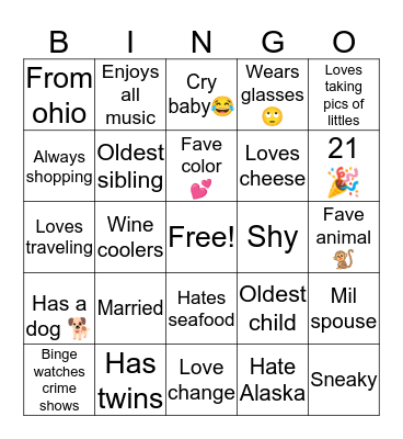 In the house bored 🙃 Bingo Card