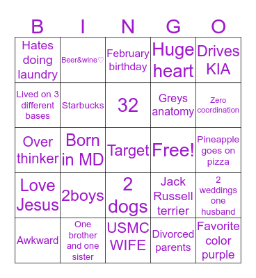 BRITTANY'S BINGO Card