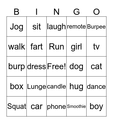 Testing Bingo Card