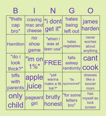 Minding Mai Business Bingo Card