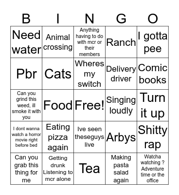 Julias Bingo Card