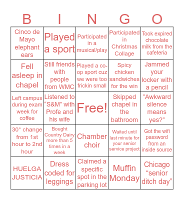 WMC BINGO Card