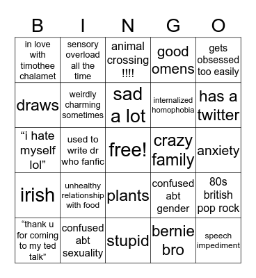 edie bingo! Bingo Card