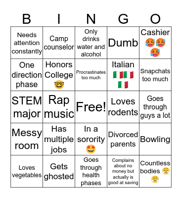 Corn Bingo Card