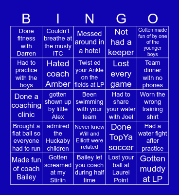 MUSC bingo lol Bingo Card