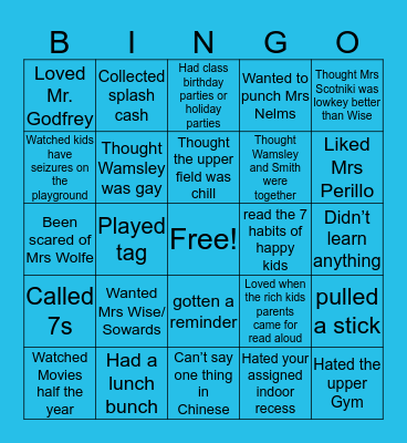 CLES Bingo Card