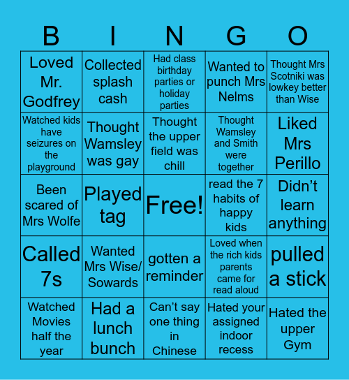 CLES Bingo Card