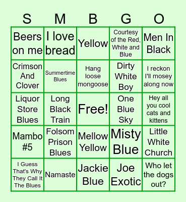 SMB West Sales Bingo Card
