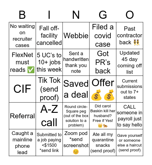 Legacy BINGO 2.0 Bingo Card