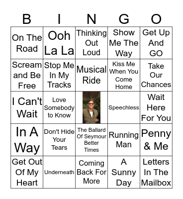 Hanson Bingo round 2 Bingo Card
