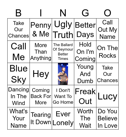 Hanson Bingo Round 2 Bingo Card