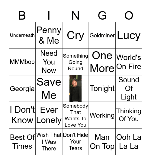 Hanson Bingo Round Two Bingo Card