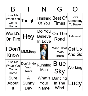 Hanson Bingo Round Two Bingo Card