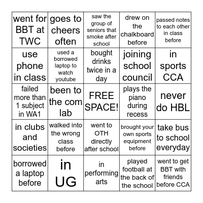 Bingo Card