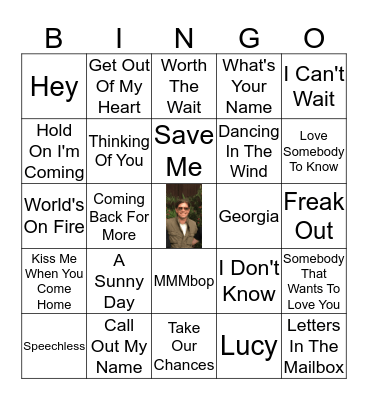 Hanson Bingo Round Two Bingo Card