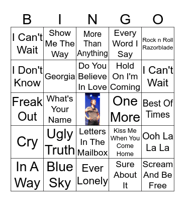 Hanson Bingo Round Two Bingo Card