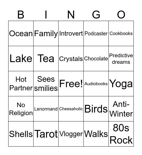 Donnaleigh Bingo Card