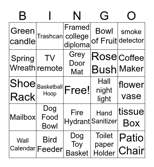 Lifespan Bingo Card