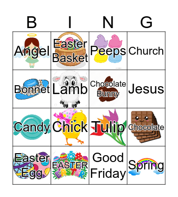 EASTER Bingo Card