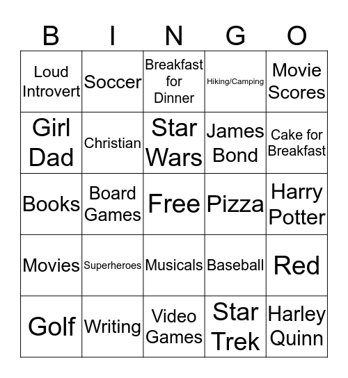 How Similar Are You to David? Bingo Card