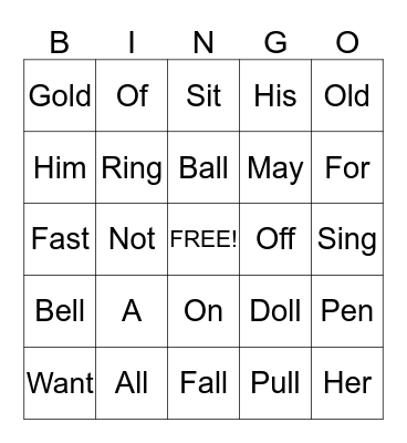 Bingo Card
