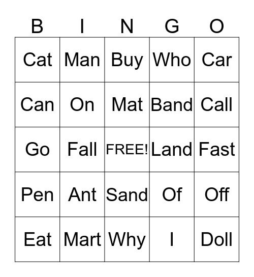 Bingo Card