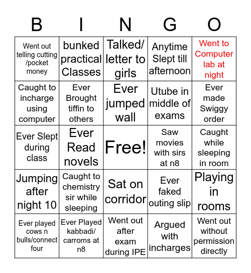 Just CO things🔥🔥 Bingo Card
