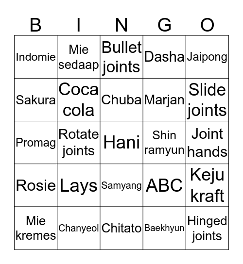 💖 JISOO 💖 Bingo Card