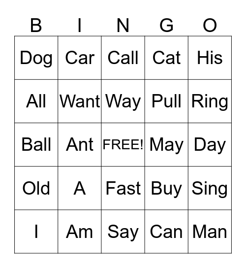 Bingo Card