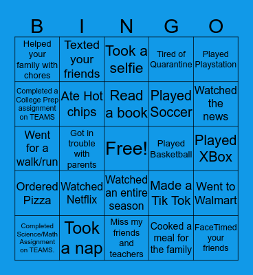 Grade Level Bingo Challenge Bingo Card
