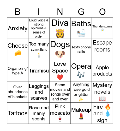 How Similar Are You to Kelley? Bingo Card