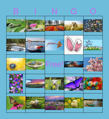 April Spring Bingo Card