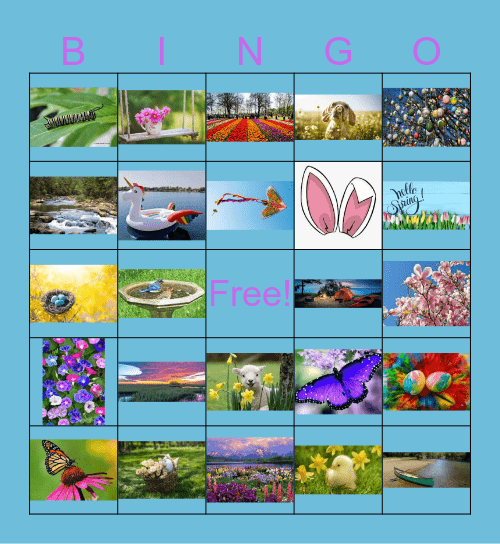 April Spring Bingo Card