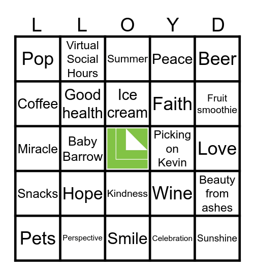 Positive Bingo - Lloyd Accounting Bingo Card