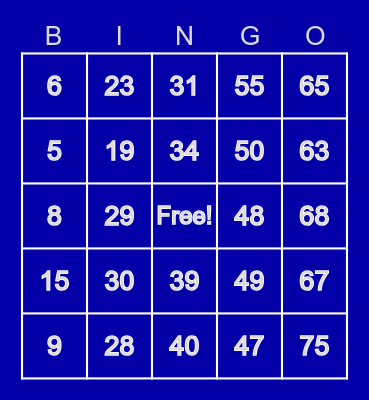 Penn State Pride Bingo Card