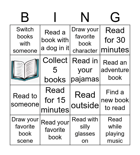 Library Week: BOOK BINGO Card